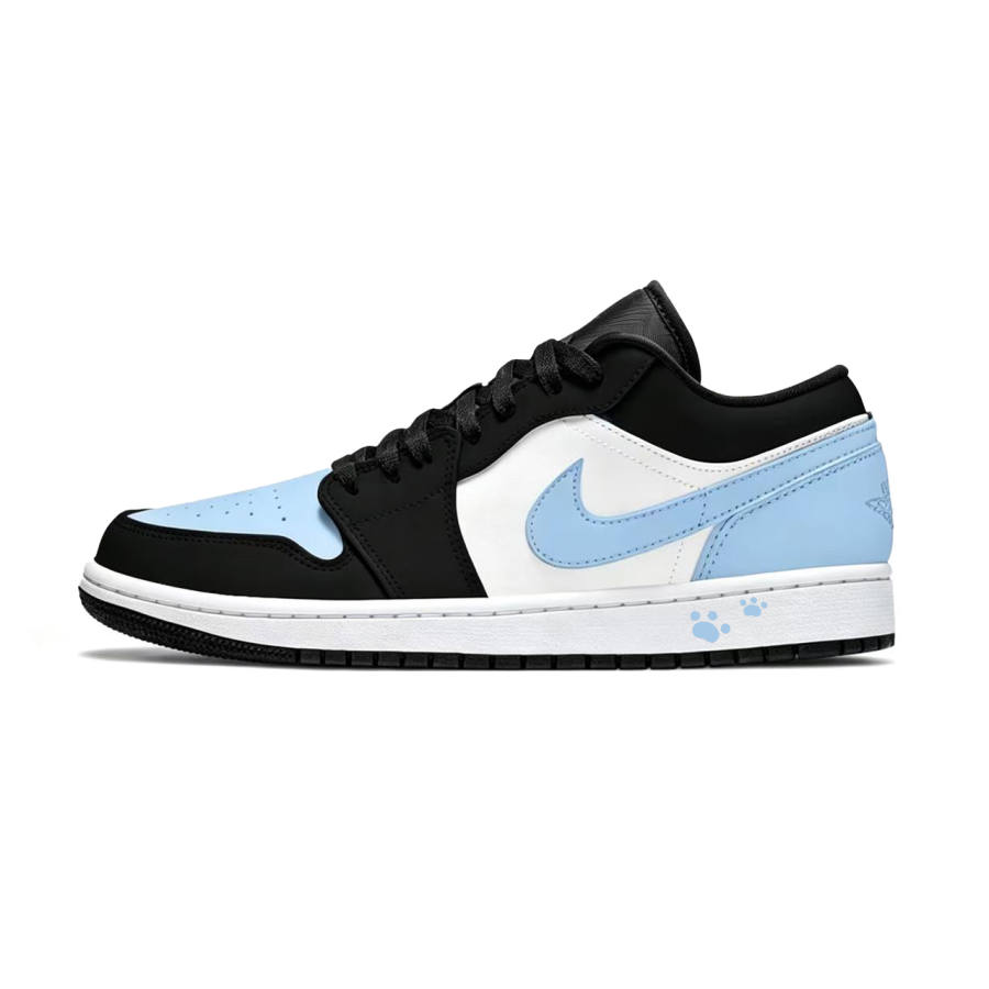 Jordan Jordan Air Jordan 1 University Blue Low top Basketball Shoes Women's Black Blue