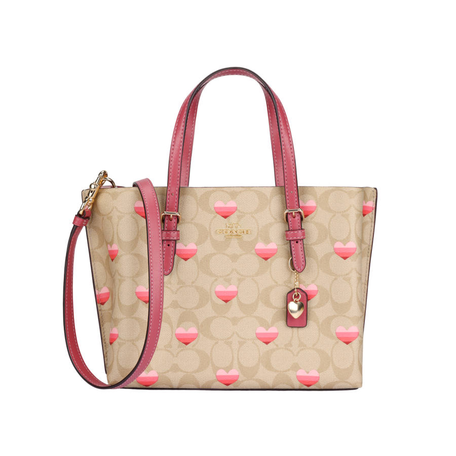 COACH Artificial Leather Tote Bag, Shopping Bag, Handbag, Crossbody Bag 25 Women's Khaki