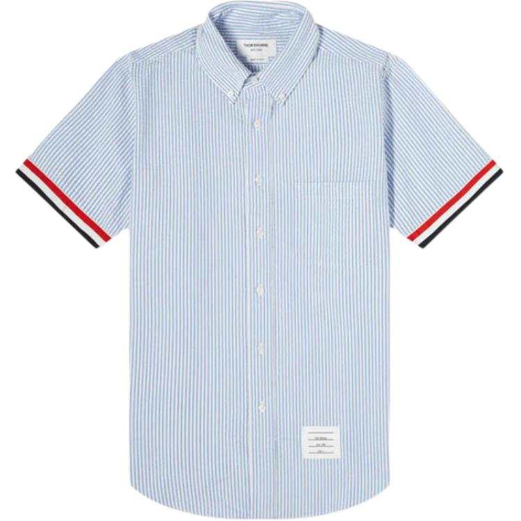 THOM BROWNE THOM BROWNE Striped Short Sleeve Shirt