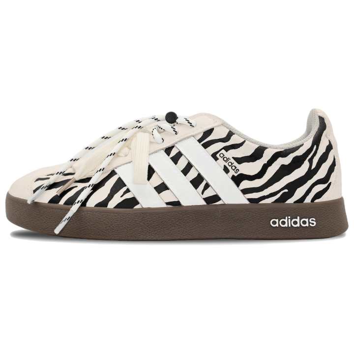 Adidas Adidas Vl Court Classic Zebra Slip Resistant Abrasion Resistant Low top German Army Trainers Unisex White
