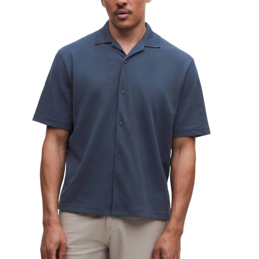 Lululemon Pique Shirts Men's Cuban Collar Moderate