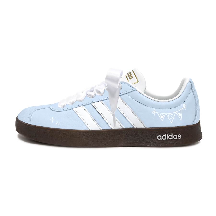 Adidas Adidas VL COURT 2.0 Cloudy Fluttershy Slip Resistant Abrasion Resistant Skateboard Shoes Unisex Blue