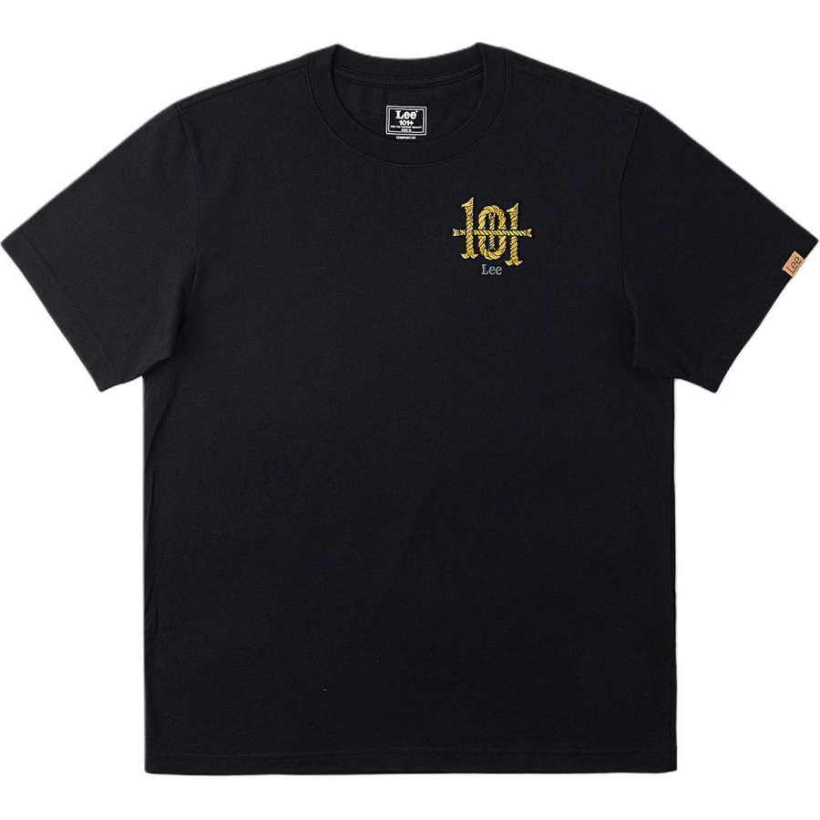 Lee Lee 101+ T Shirts Men's Black Crew Neck