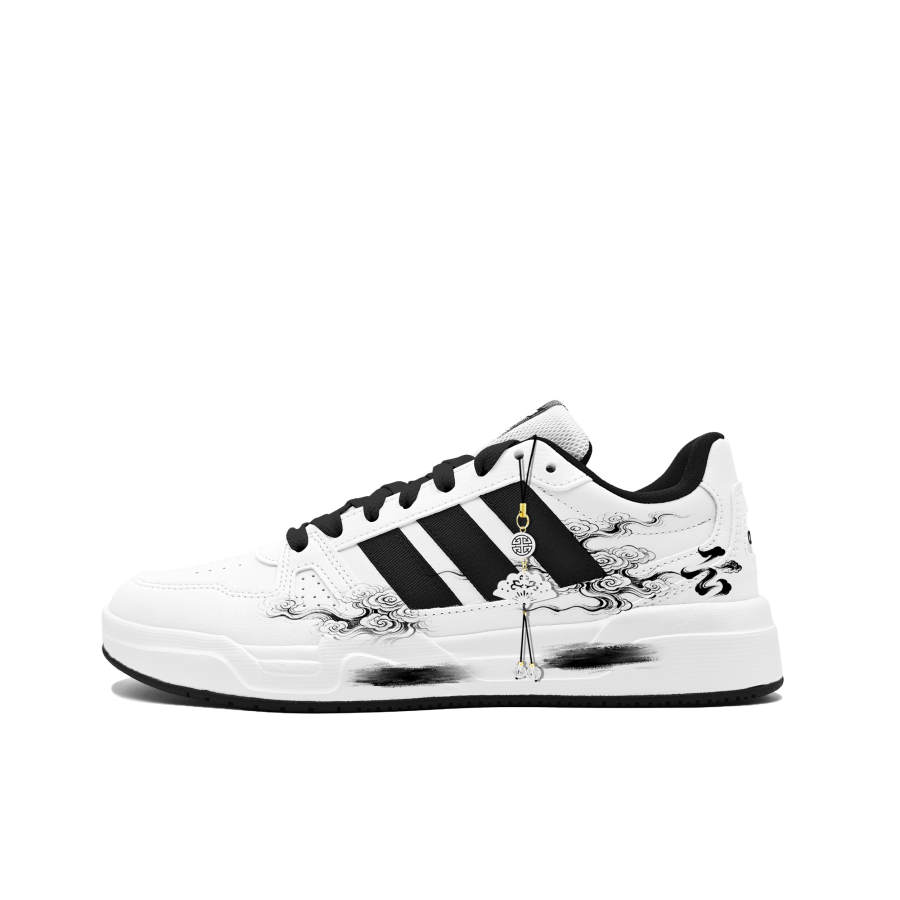 Adidas Adidas LITE BALLER Return To The Clouds To Understand Low top Skateboard Shoes Men's Black White