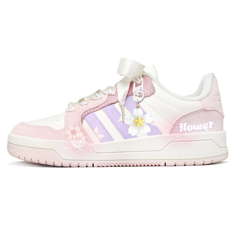 Adidas Adidas ENTRAP Spring Sakura, First Culture V Low top Skateboard Shoes Unisex Pink