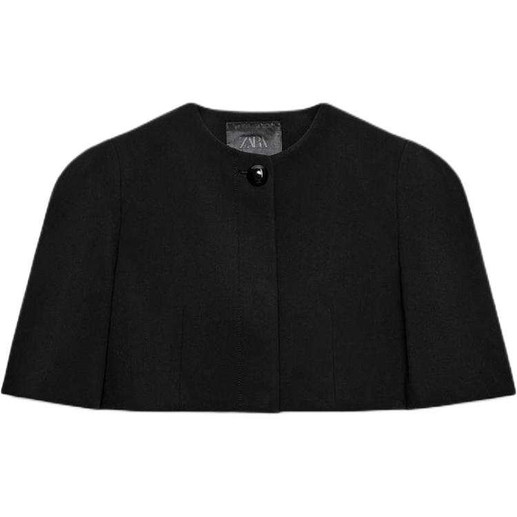 ZARA ZW Business Suits Women's Black Crew Neck