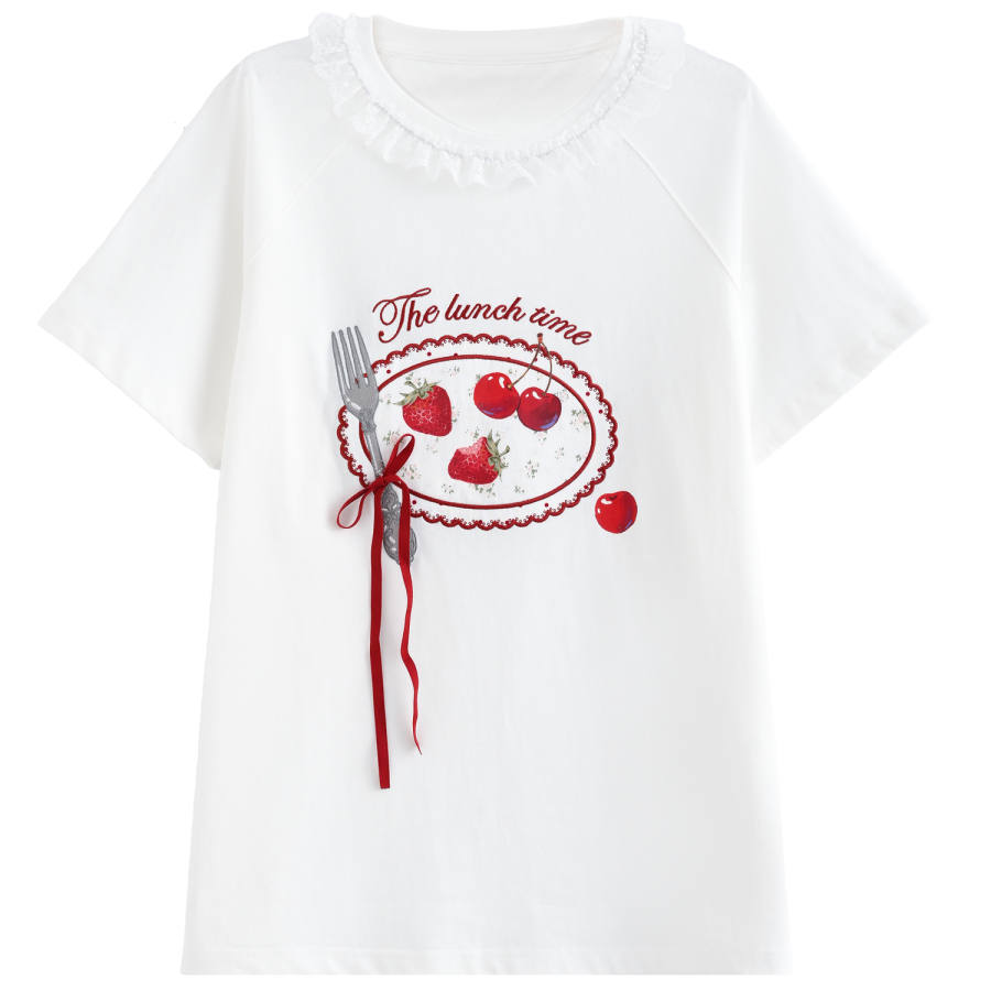 SNBL T Shirts Women's White Crew Neck Moderate