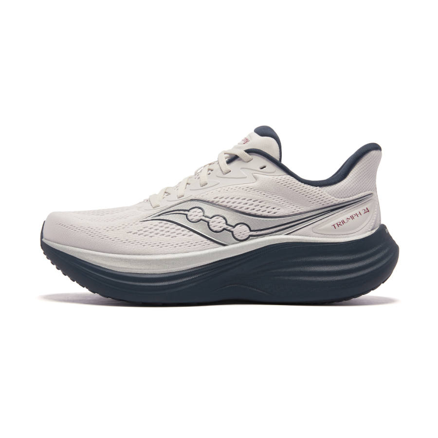 Saucony Triumph Victory 24 Cushioning Breathable Rebound Running Shoes Unisex Gray