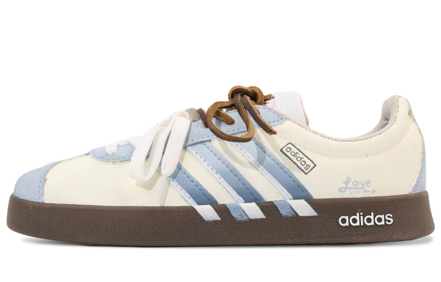 Adidas Adidas VL COURT 2.0 Ice Blue First Love Low top Skateboard Shoes Unisex