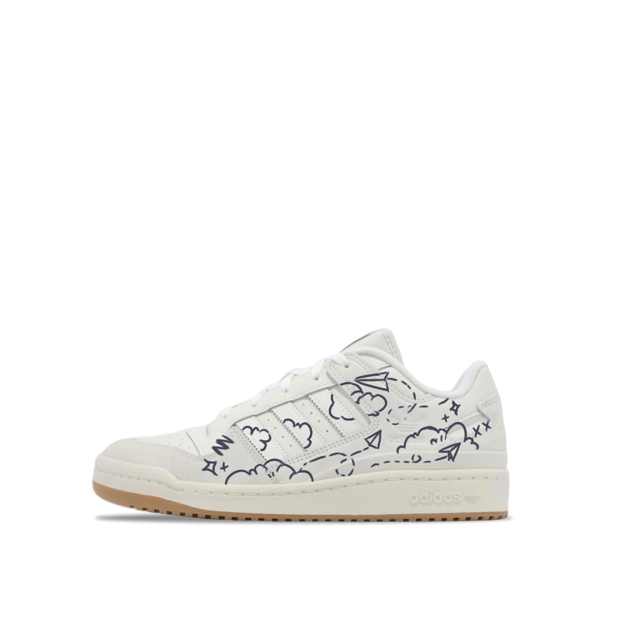 Adidas Originals FORUM Coverage Slip Resistant Abrasion Resistant Low top Skateboard Shoes Unisex