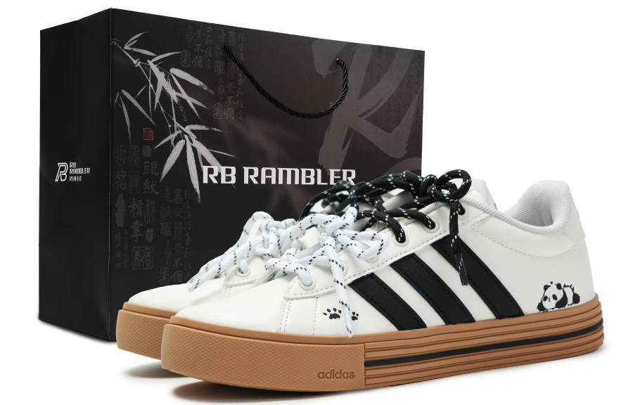 Adidas Adidas Daily 4.0 Abrasion Resistant Low top Skateboard Shoes Unisex Black White