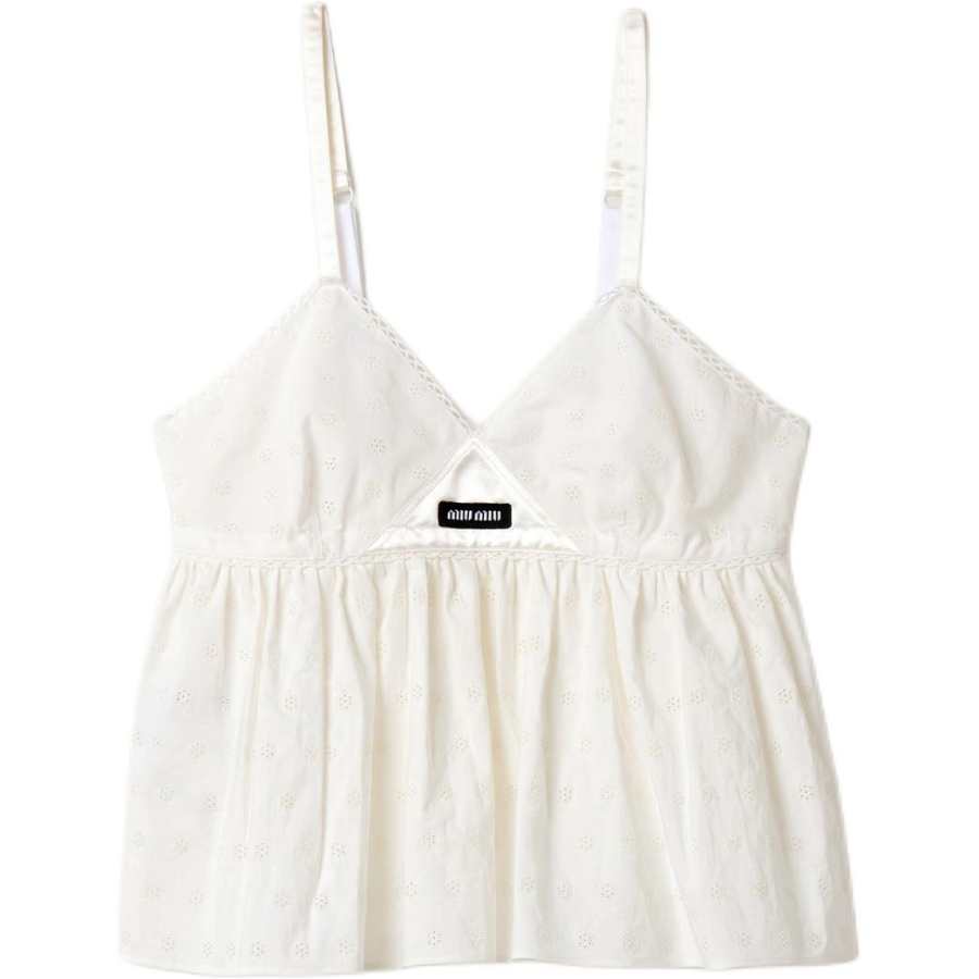 MIU MIU Camisoles Women's White Moderate