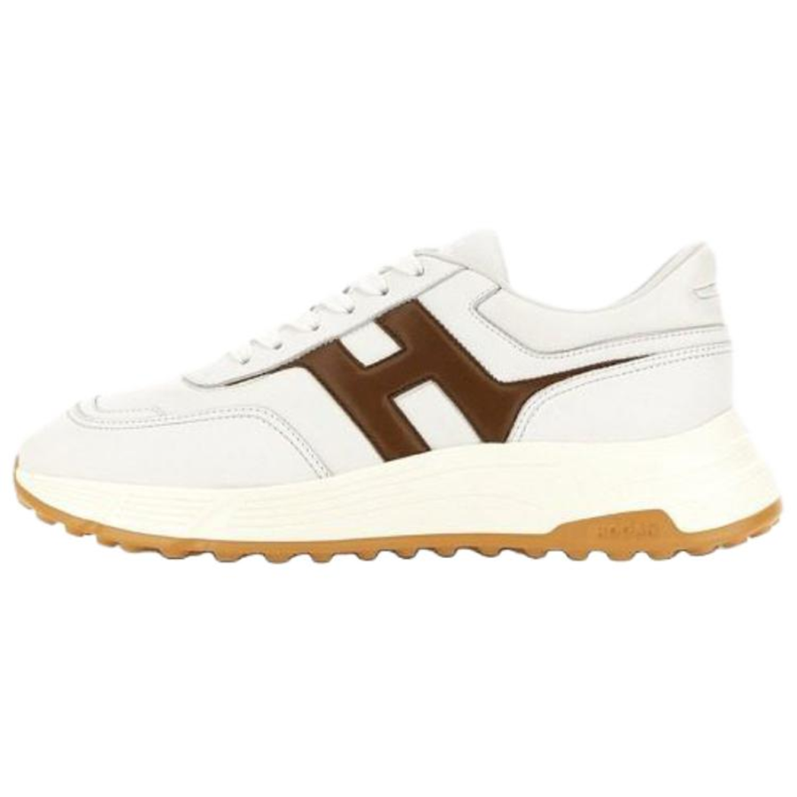 HOGAN H Patch Low top Casual Shoes Men's Red Brown