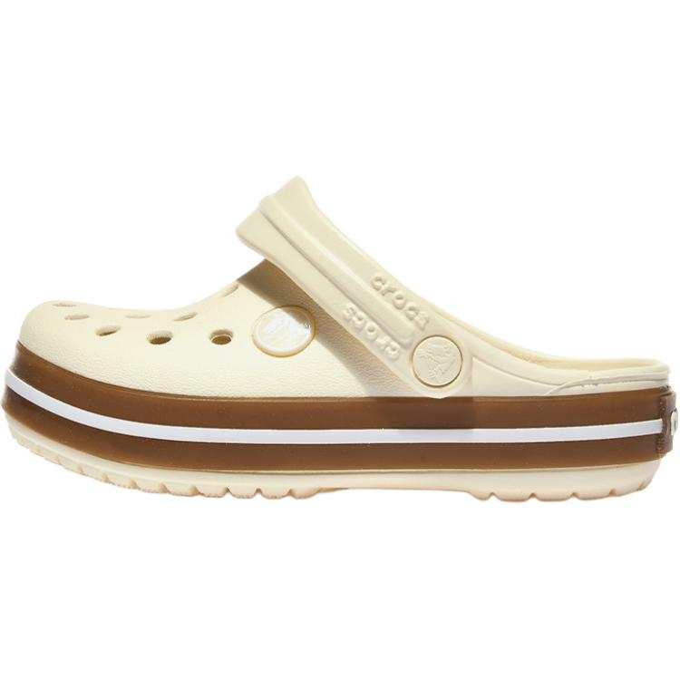 Crocs Crocband Low top Toddler Shoes Light Beige White Infant And Toddler