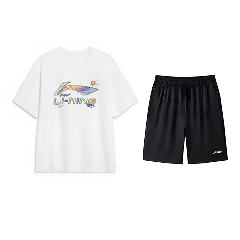 Li-Ning Li Ning Casual Sportswear Unisex Standard White+Black