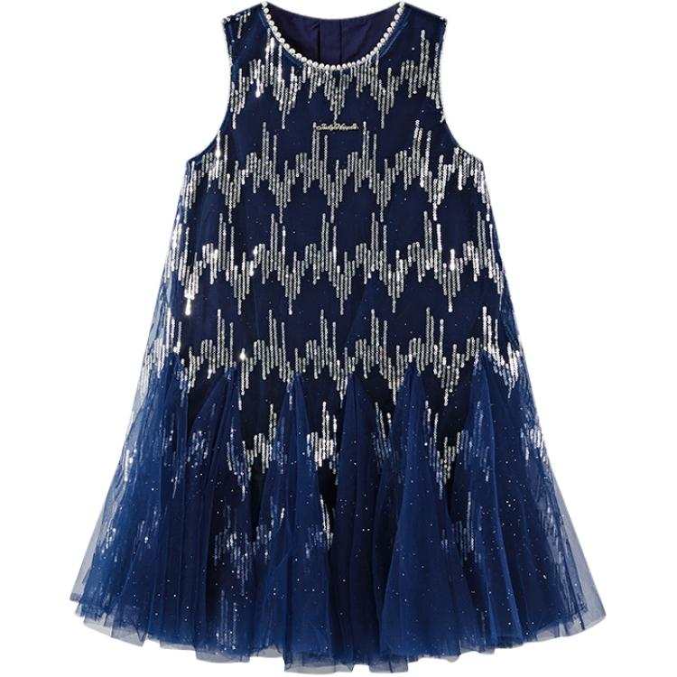 Disney Dress 2026 Summer Navy Blue Kids'