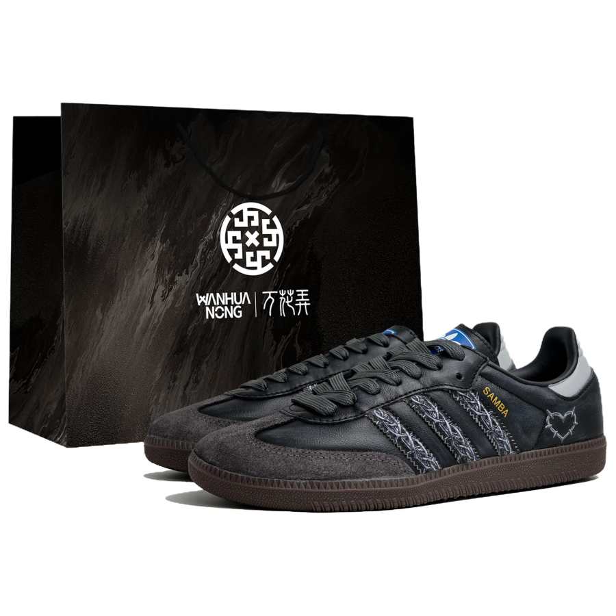 Adidas Originals SAMBA OG Low top Skateboard Shoes Unisex Black Gray