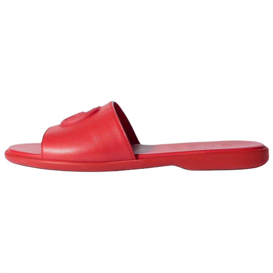 GUCCI Double G Slide Slippers Women's Red