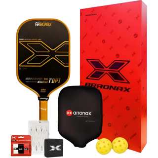 ARRONAX Pickleball Paddles Carbon Fiber Unisex 230g Red/Rose Red/Yellow