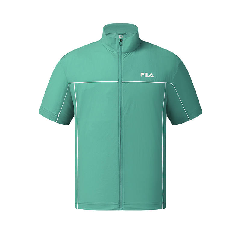 FILA Tennis Shirts Men's Magic Green Stand Collar Moderate Other