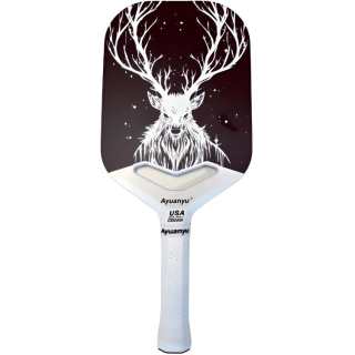 Ayuanyu Assassin's Quick Blade Pickleball Paddles Carbon Fiber Unisex Black White