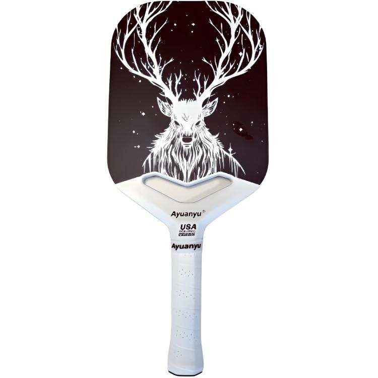 Ayuanyu Assassin's Quick Blade Pickleball Paddles Carbon Fiber Unisex Black White