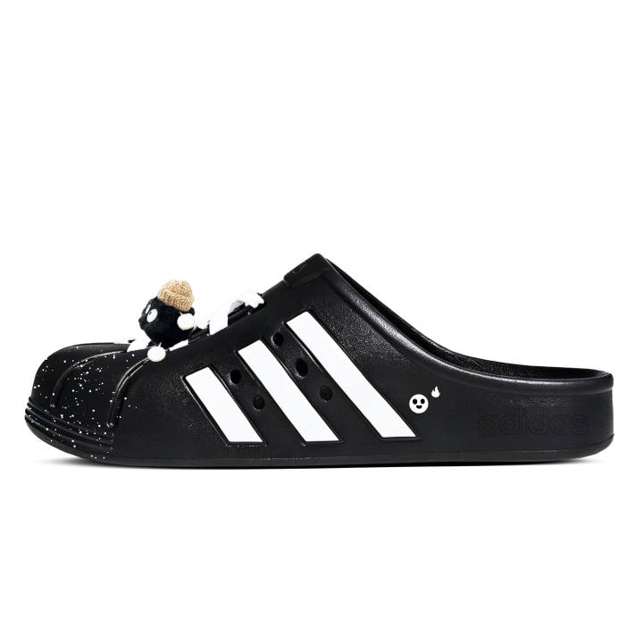 Adidas Adidas ADILETTE CLOGS Black Stainless Steel Clogs Unisex Black