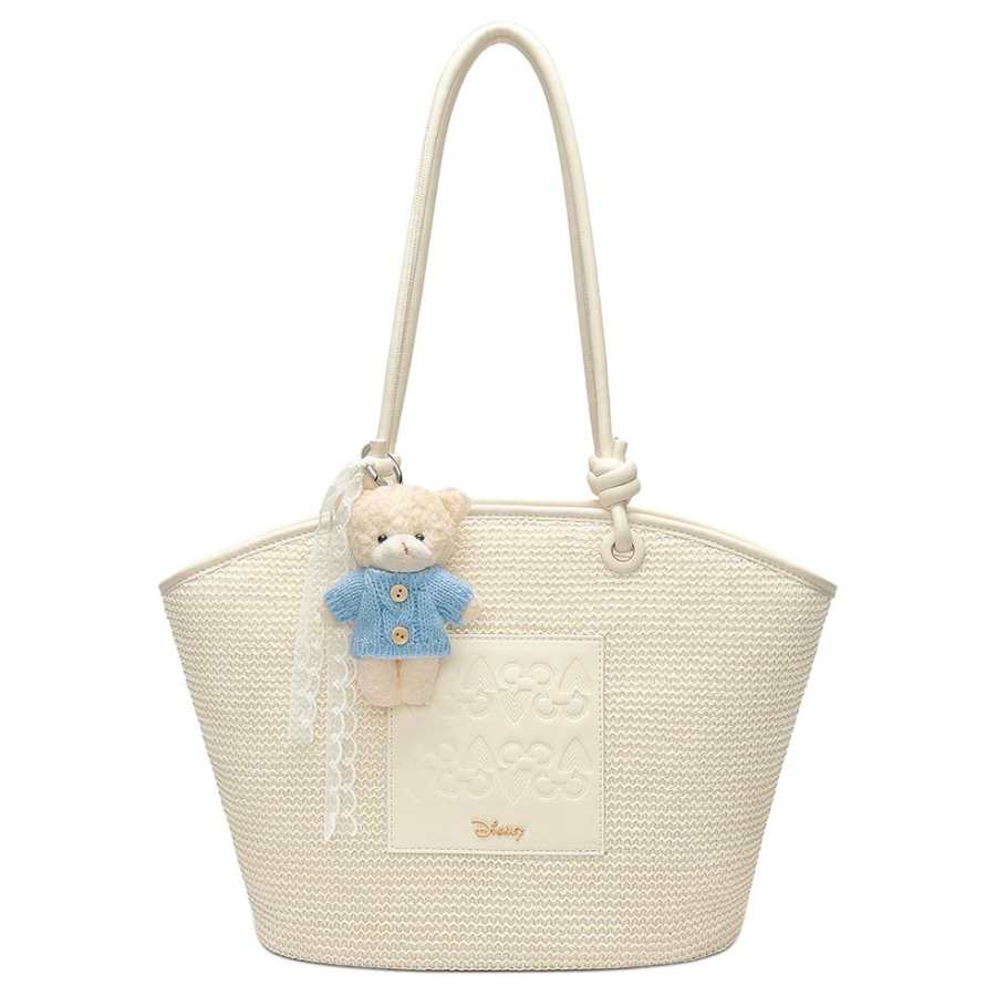 Disney Fabric Shoulder Bag Women's Ecru