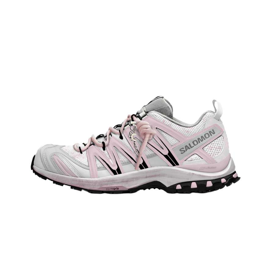SALOMON x FENYINGYEJING XA PRO 3D Low top Contagrip Slip Resistant Outsole Running Shoes Unisex Light Pink White