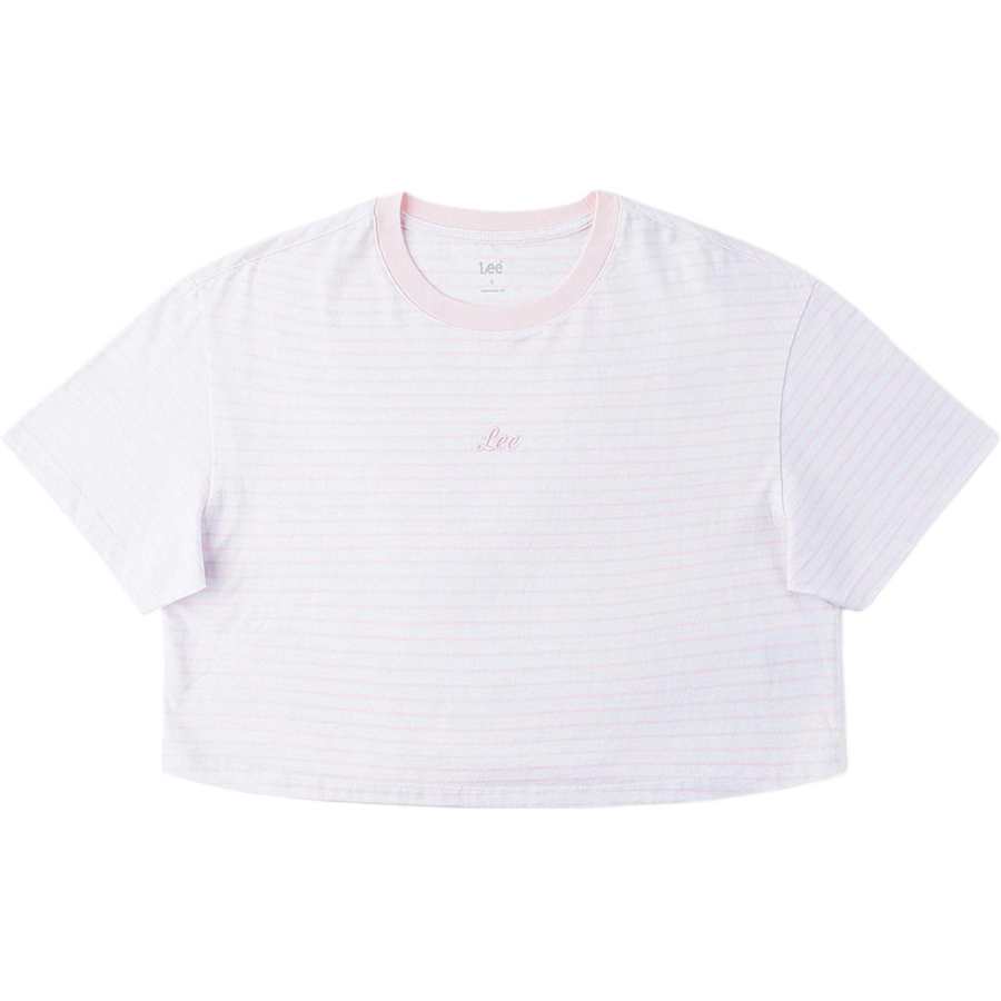Lee T Shirts Women's Pink Crew Neck