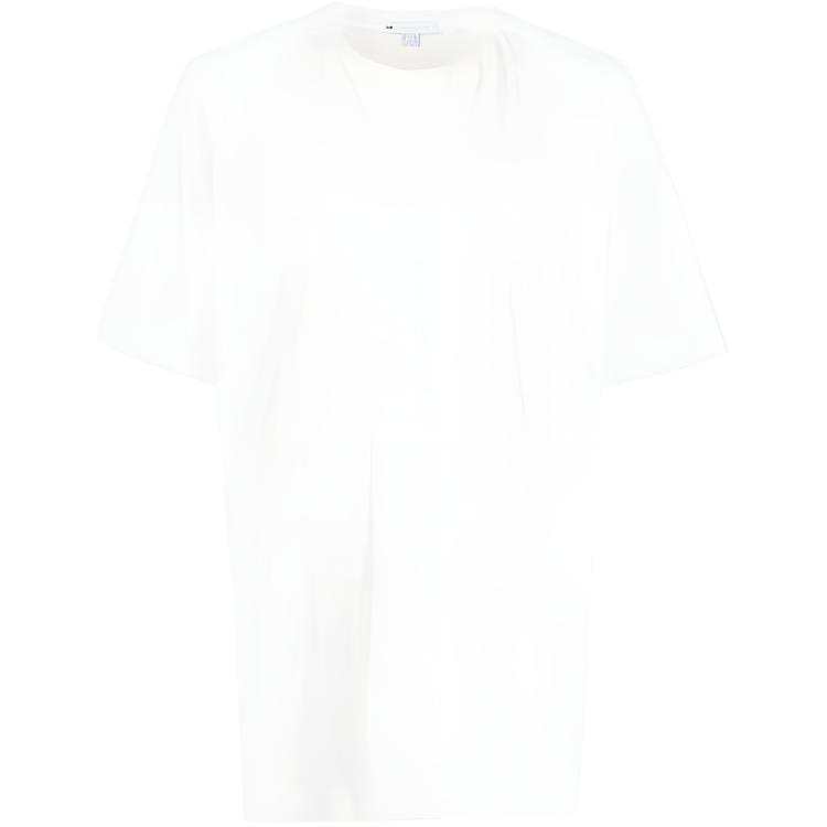 Y-3 Y 3 T Shirts Men's White Crew Neck Moderate Straight Fit