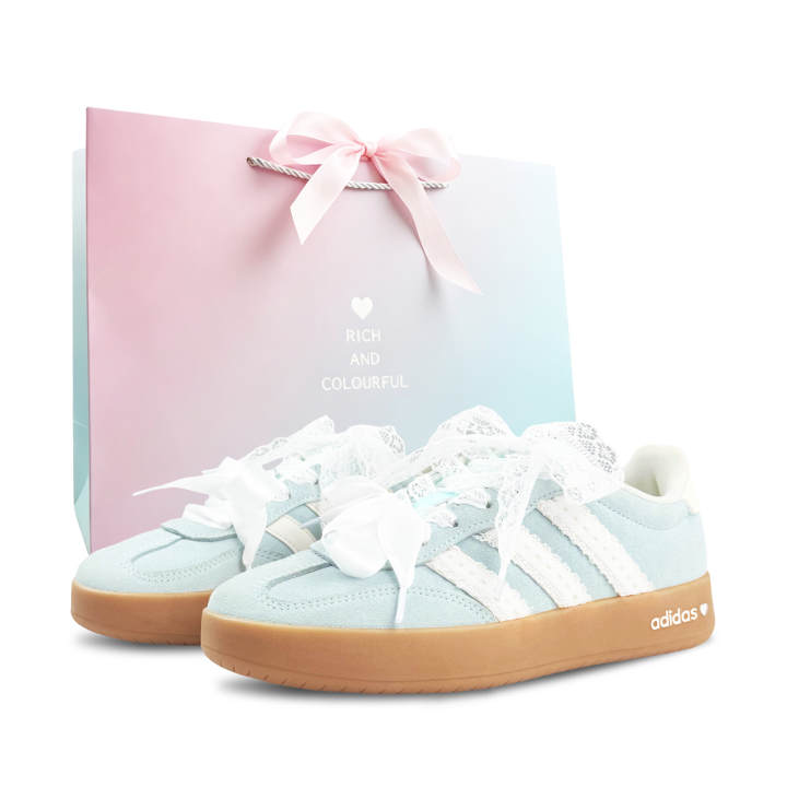 Adidas Adidas BARREDA Girly Matters Suede Slip Resistant, Abrasion Resistant, Breathable Low top German Army Trainers Unisex