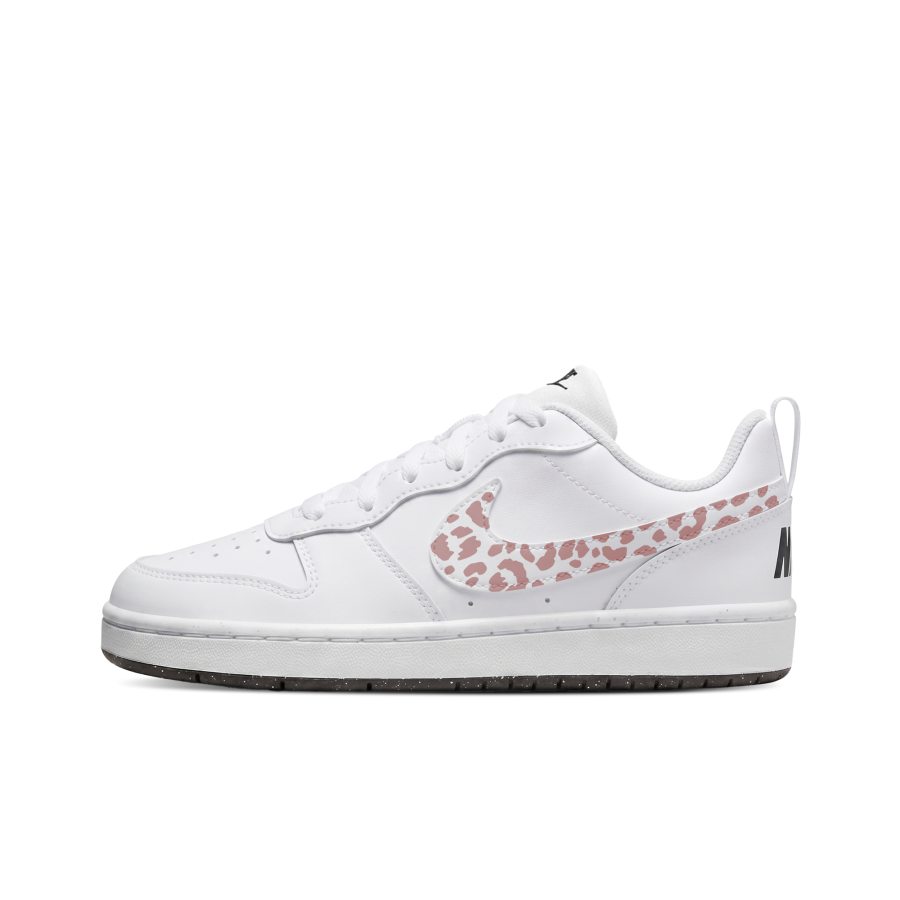 Nike Nike Court Borough Slip Resistant Low top Skateboard Shoes Unisex White Pink