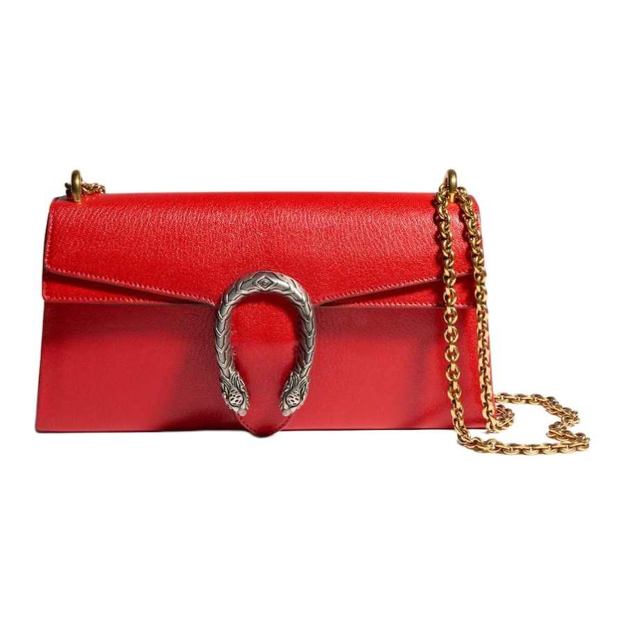 GUCCI Dionysus Leather Crossbody Bags Medium Women's Red