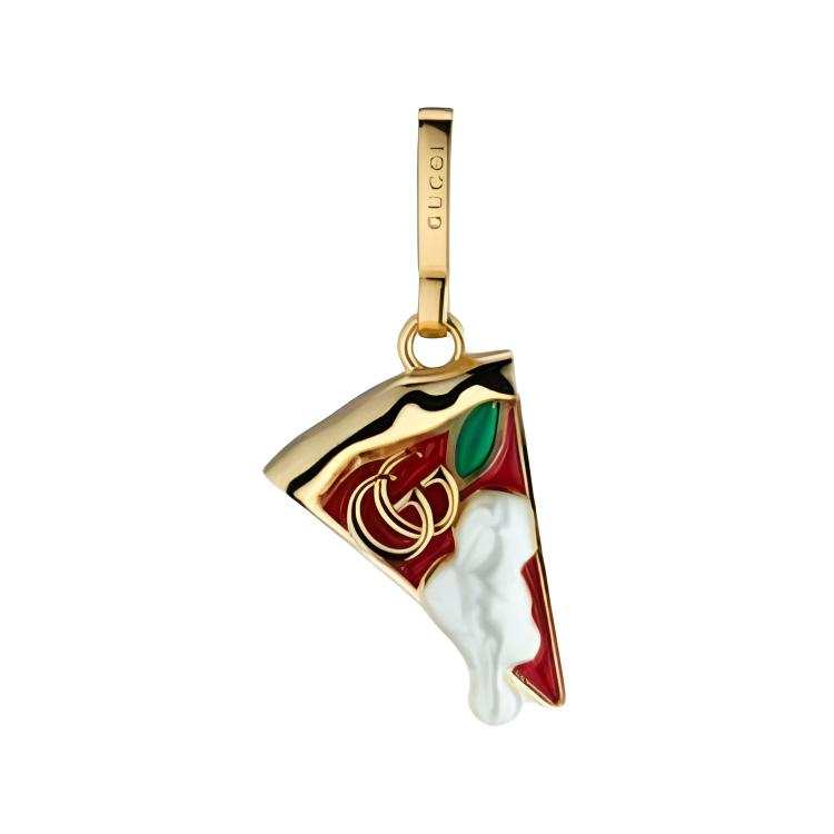 GUCCI Enamel Charms & Pendants Unisex Gold/Red