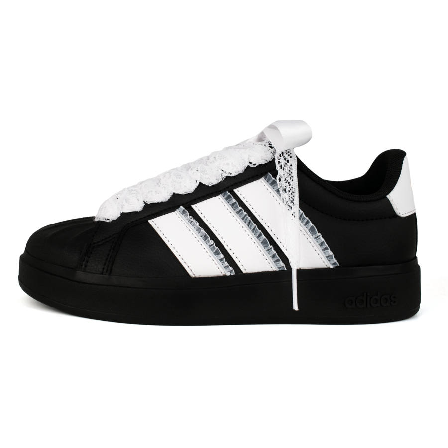 Adidas Adidas Street Talk Effortless Girlish Charm Leather Waterproof And Breathable Low top Kids' Skateboarding Shoes