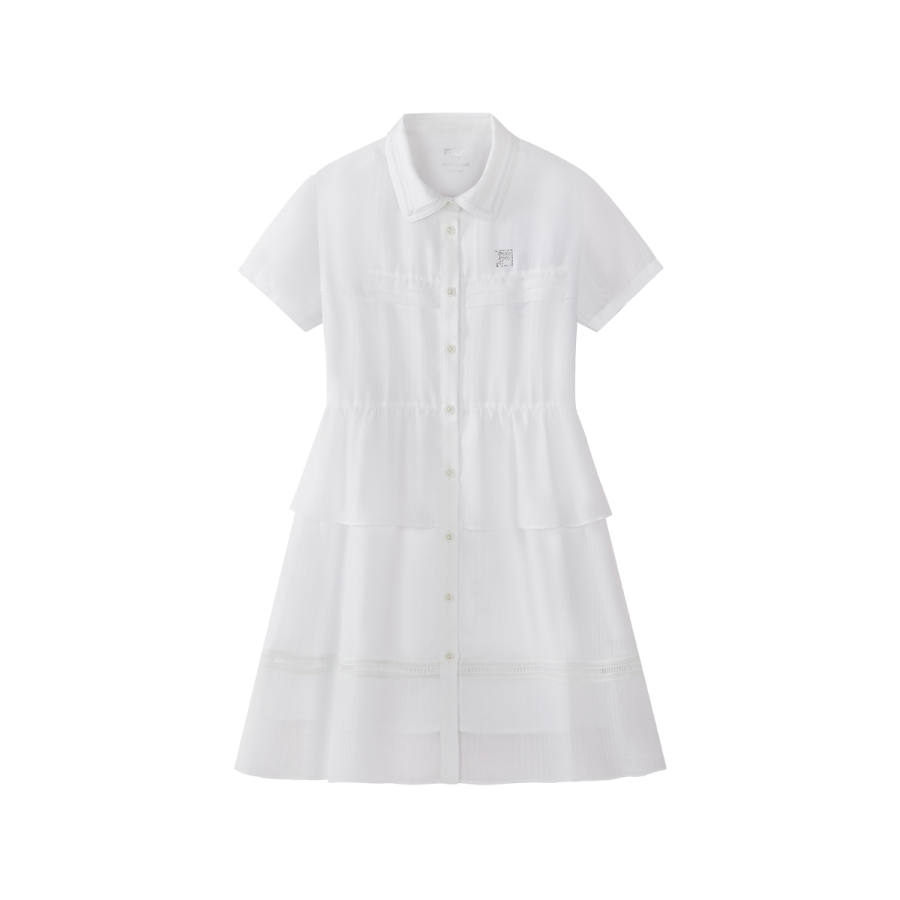FILA KIDS Dresses Lapel Moderate Long Skirt