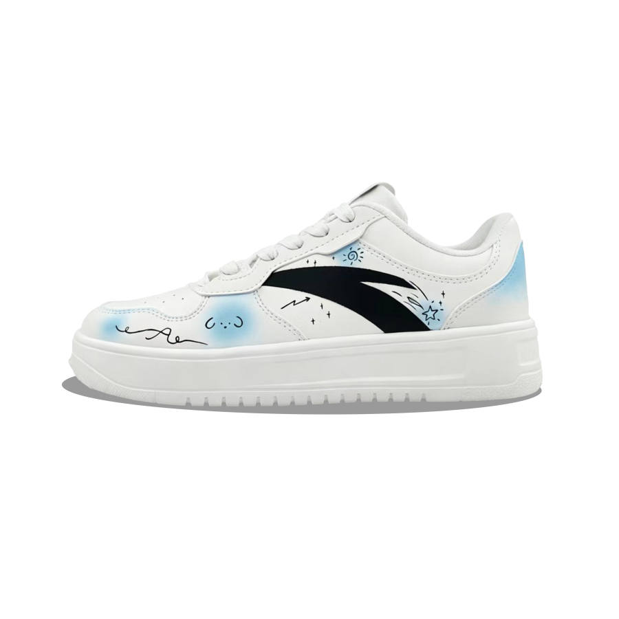 Anta Easy Slip Resistant, Abrasion Resistant, Height Increasing Low top Skateboard Shoes Unisex