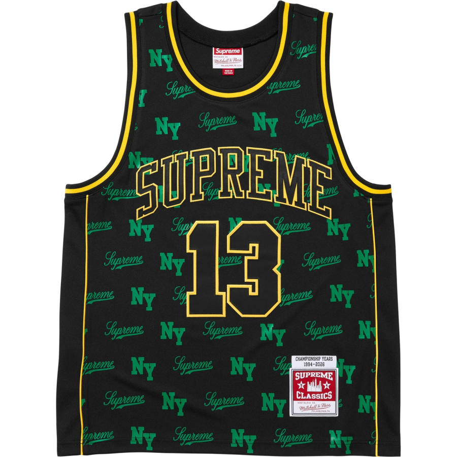 Supreme Supreme x Mitchell & Ness SS26 WEEK11 Monogram Basketball Jersey Basketball Jersey Unisex