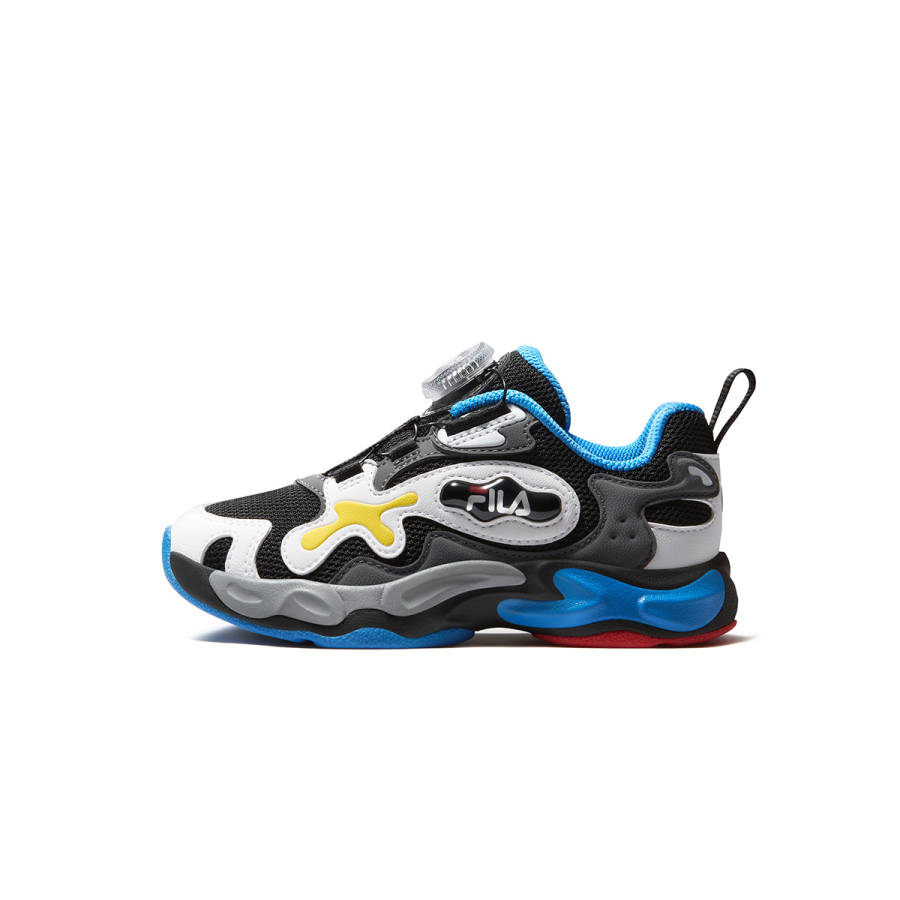 FILA KIDS Heritage FHT Synthetic Leather, Textile Cushioning Abrasion Resistant Breathable Low top Kids' Running Shoes