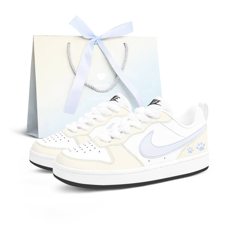 Nike Nike Court Borough Lemon Yellow Maris Sal Skateboard Shoes Women's Yellow Blue