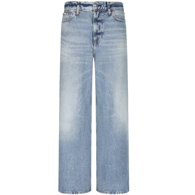 Calvin Klein Jeans Men's 0AL Denim Light Blue Moderate Wide Leg Pants