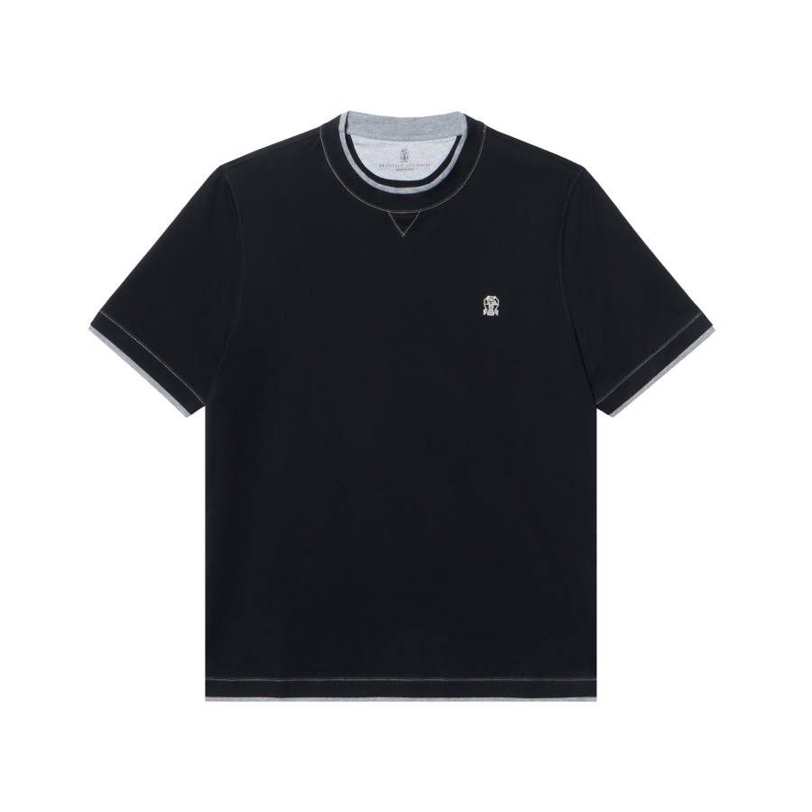 Brunello Cucinelli embroidered-logo T-shirt