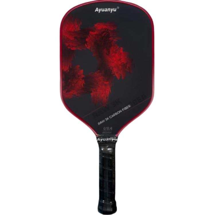 Ayuanyu Woven Mist Pickleball Paddles Carbon Fiber Unisex Red