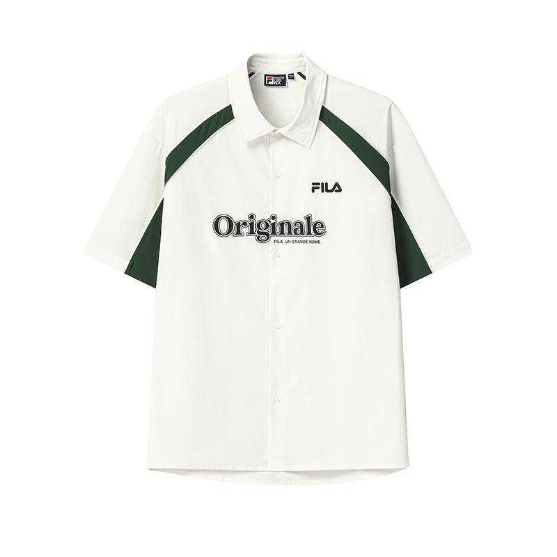 FILA ORIGINALE Shirts Men's Cloud White Lapel Moderate Other