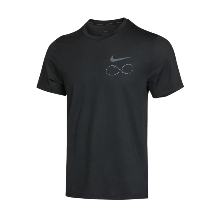 Nike Nike Dri Fit T Shirts Unisex Black Crew Neck Moderate