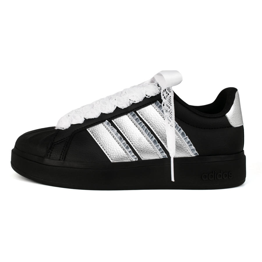 Adidas Adidas Street Talk Moonlight Ballet Leather Abrasion Resistant, Waterproof, And Breathable Low top
