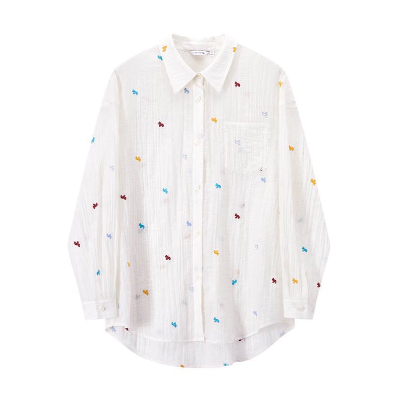 XIANGYING Shirts Women's Crew Neck Thin