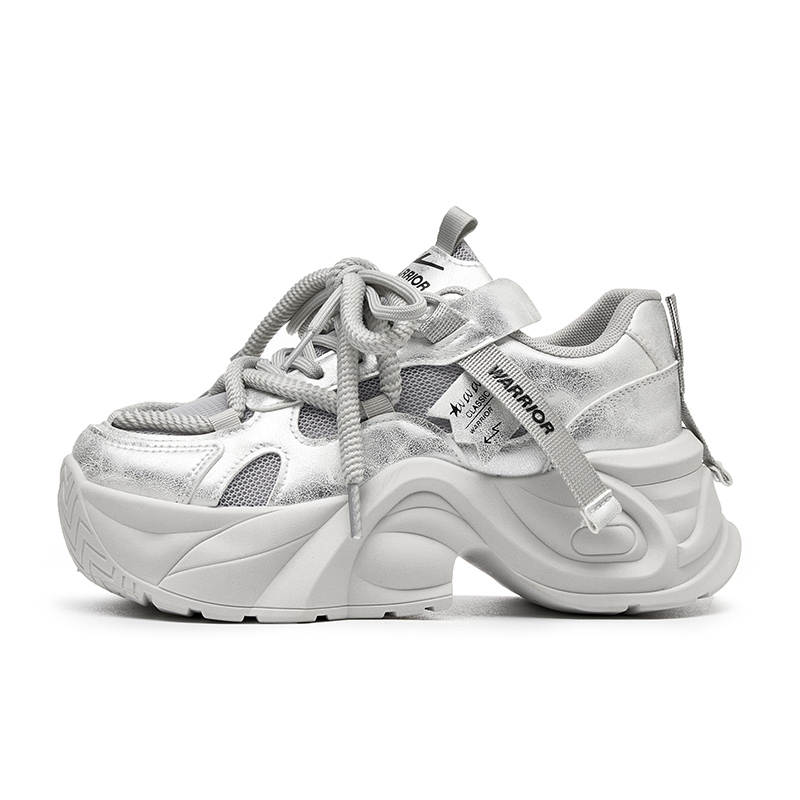 Warrior Height Increasing Abrasion Resistant Low top Chunky Sneakers Women's