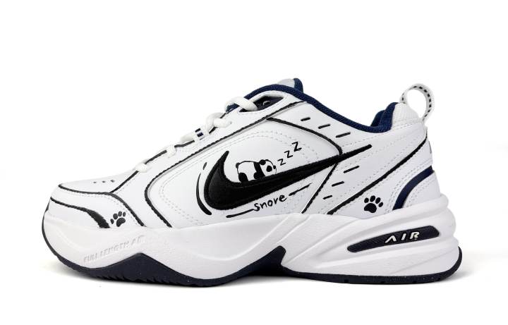 Nike Nike Air Monarch 4 Yunmi Textile, Leather Slip Resistant Abrasion Resistant Low top Chunky Sneakers Unisex White